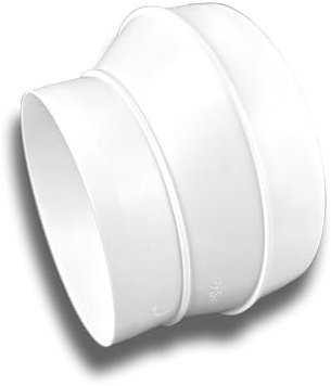 Réducteur asymétrique, réducteur de transition, rond, ventilation évacuée, système de ventilation Ø 100, raccord Ø 80.