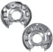 Frankberg 2x Ankerblech Bremsscheibe Hinten Kompatibel mit C-Klasse W203 S203 CLC-Klasse CL203 CLK C209 A209 SLK R171 2000-2011 2034230320