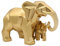 Elefant Mutter und Kind Skulptur Ornamente Abstrakte Tier Harz Figur Statue für Hauptdekoration Zubehör Geschenke Handwerk,Gold