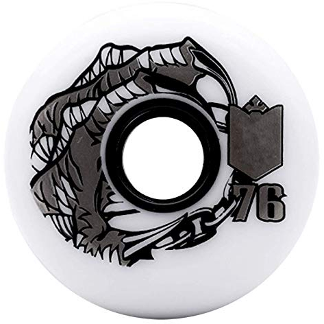 JHKJ Inline Skate Rollen 8Er Pack 72mm 76mm 80mm 85A Inline Skate Wheels Skates Ersatzräder, Tiger Roar und Eagle Claw Pattern Inline Skate Wheels Skating Ersatzräder,Weiß,72mm