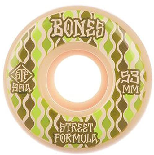 Bones Wheels STF Retros 99a V2 Schlösser Skateboard-Räder, weiß, 52 mm