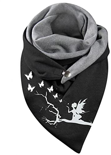 CCOOfhhc Halstuch Damen Personalisiert Weihnachten Motorrad Winter Winddicht Dreieckstuch Einfarbig Baumwolle Schal Wickelschal Mit Knopf Xxl Gelb Damenschal Knopfschal