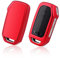 GAFAT Kiα EV6/ Sportage NQ5 QL/Ceed Proceed XCeed/NIRO/Sorento/Soul/Stinger/Rio 2018-2024 2025 Coque de Protection pour Clés de Voiture en Gel de Silice TPU [Rouge (5 boutons)]