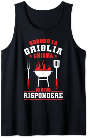 Lustig, wenn der Grill Ich Devo Riferenz BBQ Tank Top
