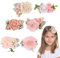 THATSRAD 6 Stück Blume Haarklammern Kinder Mädchen Blume Haarspange Haarschmuck Blumen Künstliche Blumenclips Haare Clip Kopfblume Baby Haarspangen Blume Haarclips für Kinder Kindertagsgeschenk