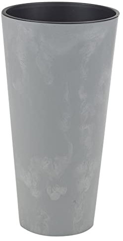 URBNLIVING Grand pot de fleurs effet béton pour intérieur ou extérieur (béton, 250 mm)