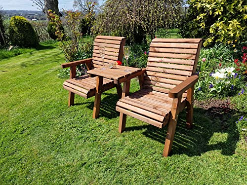 Churnet Valley WOODEN GARDEN CHAIRS, COMPANION SET, BISTRO SET,