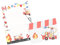 Friendly Fox Kinder Briefpapier Feuerwehr, 1x DIN A5 Schreibblock mit Linien und 20 Umschläge, Kinder Briefblock liniert Briefpapier Set für Kinder