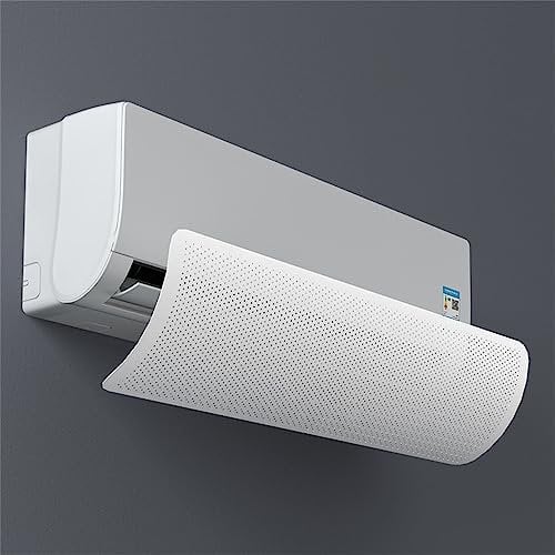 Deflector de Viento para Aire Acondicionado, Parabrisas Deflector de Viento de Cubierta de Aire Acondicionado Ajustable, Protector Deflector de Aire para Oficina en Casa (A)