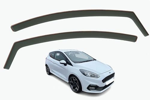 Set Of 2 Wind Deflectors Compatible with FORD FIESTA 3-door Hatchback 2018 2019 2020 2021 2022 2023 Models.