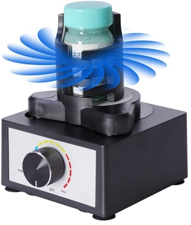 KHZKHC Paint Shaker Mixer, Mini Vortex Mixer, DIY Model Paint Shaker, Three-Stage Speed Mix, 300~2400rpm, Suitable 10-100ml Shaker, for Lab, Nail Polish,Eyelash Adhesives