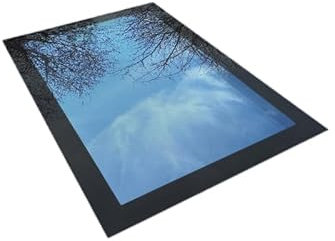 Hitech Rooflights Triple-Glazed Skylight Flat Roof Lantern Rooflight, Self-Cleaning Glass (1000 x 1500mm)