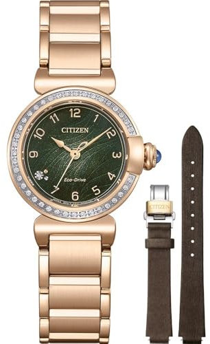 Citizen Women's Analogue Eco-Drive Watch with Stainless Steel Strap EM1123-62X