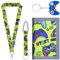 Bofanze Tri-pli Porte Monnaie Enfant Garçon Cool Portefeuille Enfant avec Lanière et Porte-clés, Slim P-orte Feuille Ado Garçons, Polyester po-RTE Monnaie en-Fant avec Poche zippée, Porte-Clés (Vert)