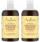 SheaMoisture Strengthen & Restore Shampoo ultimative Feuchtigkeitspflege für natürliches, chemisch behandeltes oder hitzegestyltes Haar jamaikanisches schwarzes Rizinusöl - 2 x 384 ml