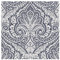 Fresco Jamila Metallic Large Scale Damask Navy and Metallic Silver Damask Wallpaper (was £13.99)