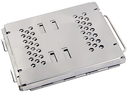 Gogogmee Tragbarer Grill Mit Deckel Grillwerkzeug Klappgrill Für Küche Langlebiger Edelstahlgrill Hitzebeständig Und Rostfrei