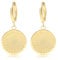Made by Nami Set Ohrringe Gold Hängend mit Mandala Anhänger Ohrringe Set aus Chirugischem Edelstahl Boho Schmuck Damen Hypoallergen Wasserfester Schmuck Sommer