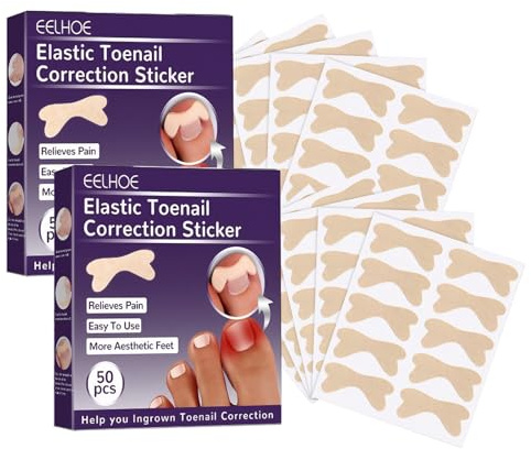 100 Stück Nagelpflaster Nagel Reparatur Pflaster Nail Repair Patches Pflaster Zehennagel Bequem und Atmungsaktiv, Unisex. Geeignet für Die Reparatur Von Verletzungen (10.6 * 11.2 * 1cm)