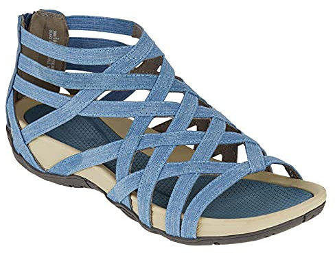 RLEHJN Sandale D'Été Romaines Pour Femme Spartiates Plage Sandales Chaussures De Bout Ouvert Bande Croisée Sandals Femmes Chaussure Nu-Pieds De Décontracté Plage Ventes Flash Du Jour