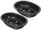 HEMOTON 2 Macetas Ovaladas para Bonsái para Balcón Jardín Terracota Altas para Bonsái Profundo con Platillo para Interior Rectangulares Color Negro PP