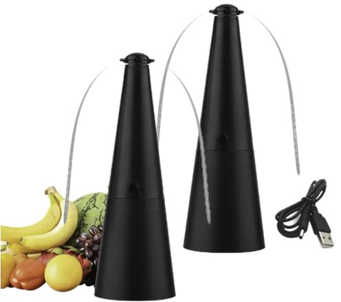 Ventilateur Anti Mouche De Table, 2 Pièces Ventilateur Anti Moustique Exterieur, Rechargeable Ventilateurs A Mouche, Pour Les Pique Niques, Les Barbecues, Terrasses, Cuisines