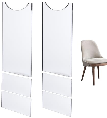 Couch Wand Abstandshalter, 2 Stück Transparente Acryl Sofa Stopper und Wandpuffer, Kratzfeste Abstandhalter für Möbel, Bett, Tisch, Schrank, Wohnzimmer und Schlafzimmer