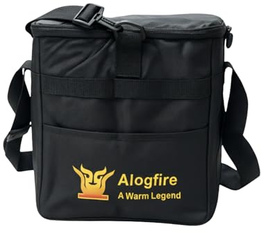 alogfire Carry Bag for Mini Portable Gas Fire Pit - Padded Travel Case & Insulated Cooler Bag - Shoulder Strap & Handles - Fits Fire & Box Securely - [Bag Only, Heater Sold Separately]