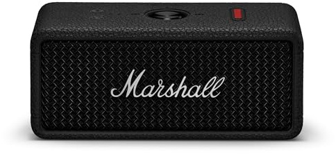 Marshall Emberton III Altoparlanti Bluetooth portatili Wireless accoppiabili IP67 Resistente a polvere e acqua, 32+ ore di riproduzione Ricarica rapida - nero e argento