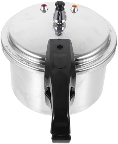 Veemoon Autocuiseur 4 L en Alliage D'aluminium Argenté Compatible Cuisinière à Induction et Gaz, Sûr et Facile à Nettoyer, Accessoire Cuisine et Présent de Pendaison de Crémaillère