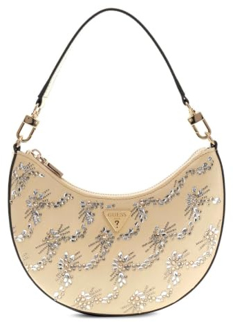 GUESS Schultertasche Handtasche Tasmin Mini Shoulder Bag Gold hellgelb