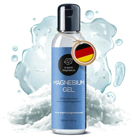 Zechstein Magnesiumgel von Organic Magnesium - 150ml | 100% Natürlich & Reines Magensiumchlorid Gel | Perfekt für Sport & Muskel entspannung | Ultra Pur & Hochdosiert Flüssig Gel
