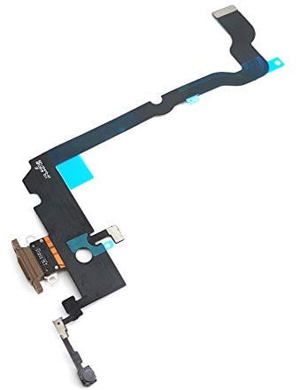 E-REPAIR Charging Port Data Connector Flex Cable Replacement for iPhone Xs Max (Gold)