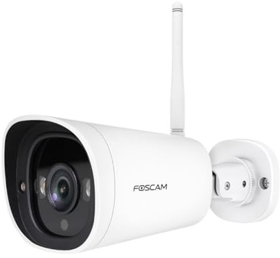 FOSCAM - G4C - Telecamera IP WiFi esterna Full HD 2K - Visione Notturna 20m - Rilevamento del Movimento - Punti luminosi
