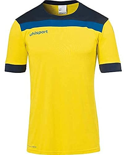 uhlsport Herren Offense 23 Trikot, limonengelb/Marine/azurbl, XXXL