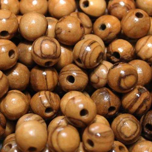 Oliven Holz Perlen Kugel(16200) braun 8mm 20Stk.