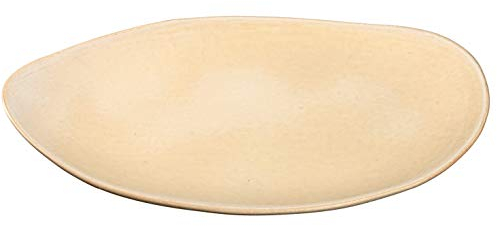 Leonardo Noli Essteller, 1 Stück, mikrowellengeeignet, spülmaschinengeeigneter Speise-Teller, beige, ovaler Steingut-Teller, 30 x 20,5 cm (BxT), 054642