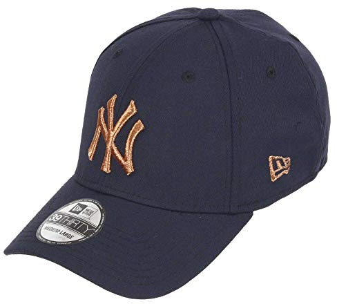 New Era New York Yankees - 39Thirty Stretch Cap - MLB Essential - Navy/Copper - L-XL (7 1/8-7 5/8)