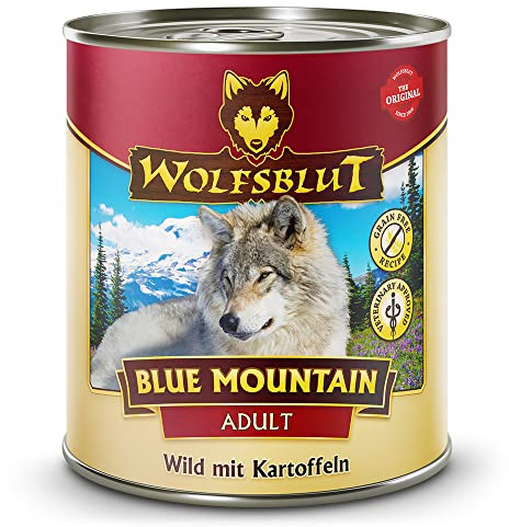 Wolfsblut - Blue Mountain - 6 x 800 g - Wildfleisch - Nassfutter - Hundefutter - Getreidefrei