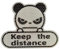 Lipfer Halten Sie Die Entfernung Reflektierende Aufkleber Panda Aufkleber Fluoreszenzes Green Car Decoration Sticker 11,2x14 cm