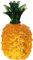 YANGSHINE Kristall Ananas Statue Ornament Künstliche Frucht Skulptur Figur Tabletop Paperweight Kristall Glas Ornament für Home Decor, Ananas
