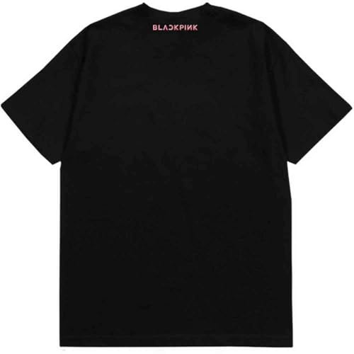 BlackPink T Shirt Pink Venom Band Logo Official Unisex Black L