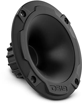 DS18 PRO-HT1 Twist on Slim Profile Exit Horn ABS/PC Plastic Waveguide for Drivers with 1 Throat, 1.77 Depth, 4.5 Diameter - Short Exit Horn Wave Guide for Compression Drivers