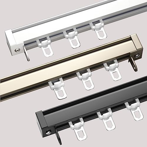 LIYI929GP Binario per Tende A Soffitto E Parete in Alluminio, Binario Tenda Parete, Bastoni per Tende Binario Tende Sistemas, per Esterno Riloga Soggiorno Doccia Camera Letto Privacy Hotel Ospedale