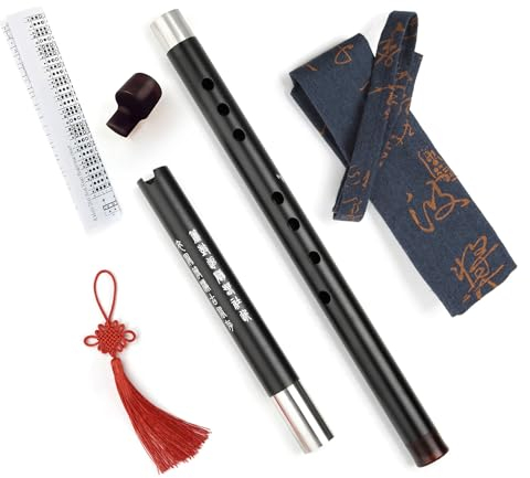 Metall Xiao Flöte Klassische Vertikale Musikinstrument Aluminium Zwei Abschnitt XIAO mit Mundstück Professionelle Flöte für Anfänger (Tonart G)