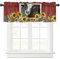 Surwin Bistrogardine Coffee Break Scheibengardine Küchengardine mit Landhausstil, Kurzgardine Wohnzimmer Landhaus Càfe Gardinen Moderne Kurz Vorhang (137x45cm,Bauernhof)