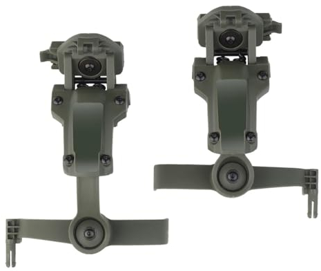 Taktischer Helmschienenadapter for PELTOR ComTac Airsoft-Schießzubehör Headset-Halterung Fit Ops Core ARC Team Wendy MLOK-Schiene (Color : OD)