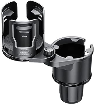 REDVIT Porte Gobelet Voiture pour Audi A3, Porte-gobelet de Voiture 2 en 1 Porte-gobelet réglable à 360° Plateau Porte-Gobelet de Voiture Table Multifonction,L