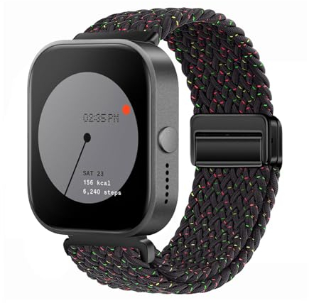 KUWAI Nylonarmband für Nothing Watch Pro - Geflochten Magnetische Armbänder CMF für Damen und Herren (C)
