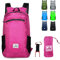 Lywencom Wanderrucksack, faltbarer ultraleichter 20L wasserdichter Sportspeicher leichter Rucksack für Outdoor-Radsport-Camping-Picknicks (rose red)